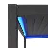 Pergola Tarasowa Aluminiowa MIRADOR Premium 111 Delux - 3 x 6 m Antracyt - sterowana elektrycznie